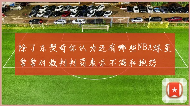 除了东契奇你认为还有哪些NBA球星常常对裁判判罚表示不满和抱怨